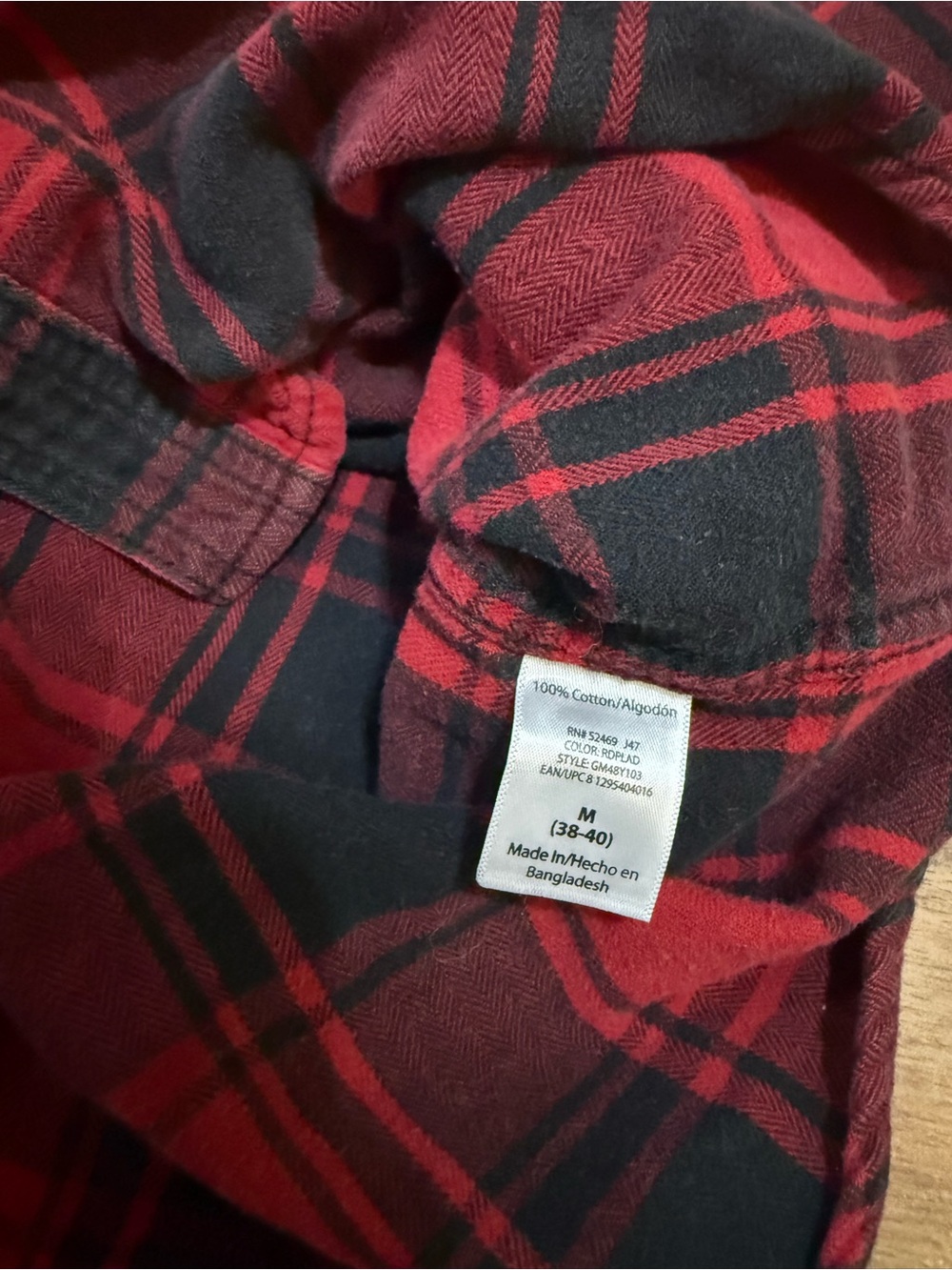 George Red and Black Plaid Button-Down Shirt - Picture 4 of 11
